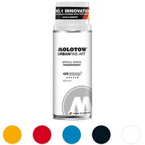 모로토우 어번파인아트-스페셜시리즈 반투명 5색(아크릴 스프레이 페인트), 429 White