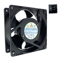 Suntronix SANJUN SJ1238HA2 120mm 12cm 12038 220V 0.13A 금속 팬 리프 임펠러 축 냉각, 01 Plastic Impeller