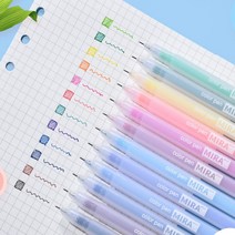 멀티 12컬러 SET 색깔볼펜 학용품 필기도구 세트 문구 사무용품 다꾸 꾸미기 팬시0.5mm, 12세트