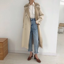 여성홍콩수입의류 루즈핏 트렌치코트 바바리점퍼