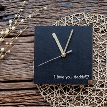 바보사랑 1AM 어버이날 특별한 주문제작 선물 엣지시계(소).1AM, 02.아이보리(20cm)／11.폰트A_고양체