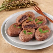 싸리재 수수부꾸미만들기 [ 구워먹는 수수부꾸미 냉동생지 60g 10개 ] 수수떡 부꾸미 경단 통팥, 단품