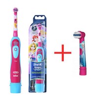 오랄비 스테이지스 파워 어린이용 전동칫솔 + 칫솔모1개 배터리식 (전동칫솔+추가칫솔모1개), 프린세스+추가모(겨울왕국)