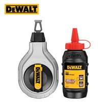 디월트 목수 분말먹통 키트 30m 세트 적색 빨강 먹줄 초크 마킹작업 분가루 선긋기 가루, 1개