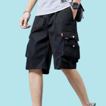남성 봄 여름 카고 반바지 중학생 고등학생 심플 베이직 포켓 바지