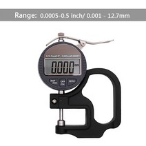 마이크로미터 측정 공구디지털 두께 게이지 게이지 0.01 Ranage 0-12.7mm/25.4mm 전자 백분율 두께 측정기, 02 0-12.7mm 0.001mm