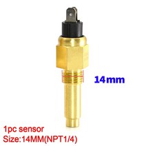 해양 디젤 엔진 인보드 선외 계기판 5 게이지 세트 85MM GPS 속도 타코미터 오일 프레스 연료 전압계 포함, [08] WaterTempSensor 14MM