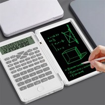 6 인치 계산기 USB LCD 쓰기 태블릿 휴대용 충전식 드로잉 보드 오피스 필기 노트북 학교 작업용, Func Calcu 화이트