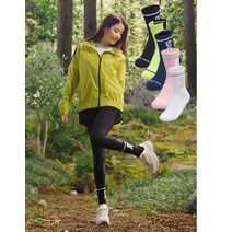 블랙야크 아이유 양말 BAC 남여 등산 중목 발목 BAC쿨맥스크루삭스 2BYSCX1901, PINK, 24(여성용)