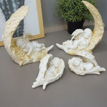 D15 깃털위에 잠든 천사 장식 인형, 소(잠든천사)