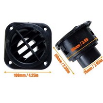 무시동히터 캠핑 차박용 베바스토 에버스파이어 디젤 주차 히터용 42mm 60mm 75mm 에어 벤트 덕트 피스 파이프 콘센트 회전식, [01] 75mm