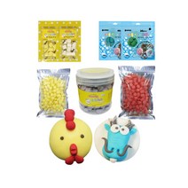 꼬메빔보 무향 버블솝플레이 비누클레이 리필 50g - 1kg, 그린
