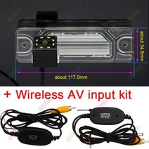 르노 삼성 QM5 콜레오스 2007 2011 2012 2013 2014 인피니티 Q70L 트레세라 자동차 후방 백업 주차 후방 카메라, 8led Wireless