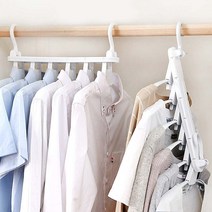 리예 6단 매직 옷걸이 공간활용 논슬립 6P, 1개, 화이트