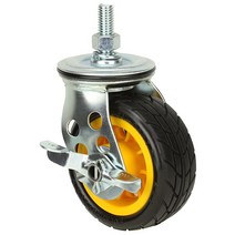 Rock-N-Roller 브레이크가 있는 캐스터 10.2 x 2.5cm(4 x 1인치) R2 및 R6 멀티 카트용 2팩 (RCSTR4X1), 4