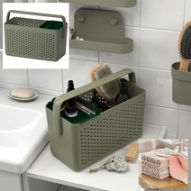 이케아 UPPRAMEN 목욕 수납 욕실바구니, 욕실바구니+다용도행주1개