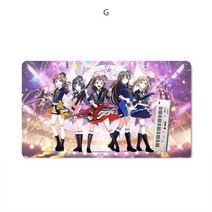 SKANDSALO 뱅 드림 BanG Dream 마우스 패드 장패드 22종, .개, G + 70x30x0.3CM
