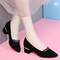 완판몰 미시코디 예쁜 큐빅 펌프스 힐 스웨이드 구두mwp8507