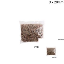 다용도 3MM 피스 나사못 2000개입 천연색 길이 28MM 의자나사 스크류나사