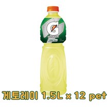 롯데칠성 게토레이 1.5L x 12 pet 스포츠 이온음료, 단품