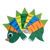 [IL∃7] 공룡 부채 만들기 5개묶음 공작용교구 미술 수업재료 만들기패키지 유치원 시간_E∃8260eA, ∠본상품, 옵션▩무