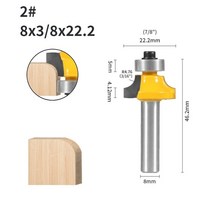 파이프 절단기 아시바 유압자키 커터 yusun 8mm shank corner round, 8x9.52x22.2
