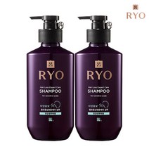려 자양윤모 9ex 탈모증상케어 샴푸 민감성두피용400ml, 2개