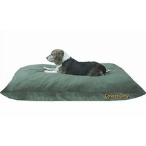 Dogbed4less Do It Yourself DIY 애완동물 침대 베개 이불 스웨이드 커버 + 개/고양이를 위한 방수 내부 케이스 대형 121.9 x 73.7cm(48 29인치, Canvas in Olive Green