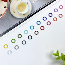 NEW)5.5mm 컬러오링 연결고리(10p), 19컬러전부, 10개