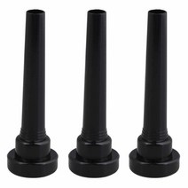 Liyafy 3피스 트럼펫 마우스피스 3C 5C 7C 클래식 모양 투명 플라스틱 화이트 액세서리 부품, Classic Shape Black