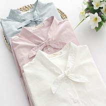 SAMARA 트렌디 여성 긴팔 차이나 카라 블라우스 셔츠 슬림 코디 311호