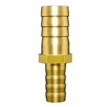 배관 4 6 8 10 12 14 16 19mm 호스 바브 테일 스트레이트 감속기 어댑터 전송 황동 파이프 피팅 수성 가스 오일, 06 10mm To 8mm Barb