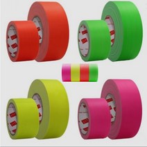 형광 면테이프 분홍색 주황색 무광 형광색 개퍼 48mm x 10M, 주황색(오렌지), 1개