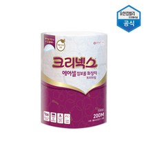 크리넥스 에어셀 점보롤 화장지 프리미엄 200m, 3롤, 1개
