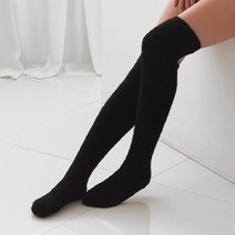 국산 여자 고급 롱 수면 양말 니삭스
