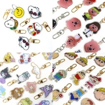 (엘리펀/키링)아동 아크릴 열쇠고리 귀여운 캐릭터 키링 96종, (산리오)초롱-포차코