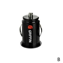 전기 완속 충전기 dual usb car charger 5a fast charing 2, 검은색, 1개