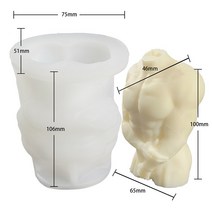 3D 데이비드 헤드 실리콘 양초 금형 아티스트 휴머노이드 석고 금형 왁스 비누 양초 만들기 키트 DIY 가정, d