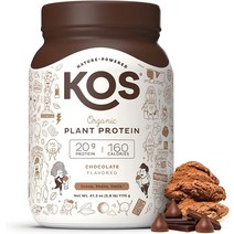 KOS 유기농 비건 프로틴 저탄수화물 식물성 프로틴 파우더 초콜릿맛 1170g, 1개