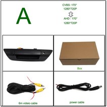 170 ° 자동차 후면보기 도요타 Hilux 8 픽업 트럭 Masters OX 용 후방 주차 트렁크 핸들 카메라, 03 은