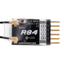 입문용 드론 부품 Radiomaster R81 R84 R86 R86C R88 V2 리시버 4CH 6CH 8CH 16CH FRSKY D8 D16 TX16S SE RC FPV, [02] R84 Receiver
