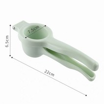 크리에이티브 간단한 수동 레몬 압착기 가정용 두꺼운 플라스틱 오렌지 레몬 클립 주방 다기능 과일 도구, 하나, green