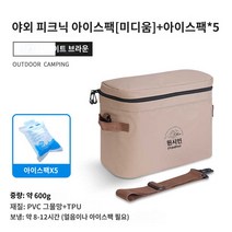 보냉가방 대형 소프트 쿨러 백 아이스박스 30캔, [12시간 보냉 지속] 미디움 사이즈+아이스팩*5 (아