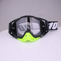 스노우 스키 보드용 고글 오프로드 오토바이 고글 산악 야외 스포츠 타고 고글, 세트, 모든 블랙 그린 (투명)