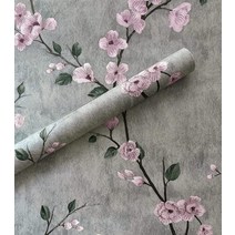 수입 벽지 접착식 폼 꽃 회색 껍질과 스틱 꽃 자체 접착 롤 이동식 연락처 종이, 3mx45cm