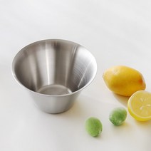 [리본제이]국내 제작 304 스텐 무광 빙수볼 (소) 12.3cm, 단품