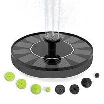 태양열 발전 분수대 8개의 스프링클러가 있는 에어레이터 펌프 16cm(6.3인치) 새 목욕 분수 정원 연못 수영장 어항 야외 및 수족관용 579657