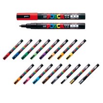 미쯔비시 유니 포스카 1M 3M 5M 8K PC-1M/PC-3M/PC-5M/PC-8K 겹쳐쓰기펜 수성잉크데코펜, PC-5M블루(33)