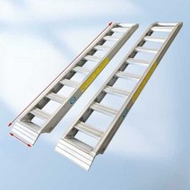 농기계 사다리 5톤 상하차 알루미늄 운반용 트럭 경사로 경운기 발판, 10 2m 9폭 40 5톤 1쌍