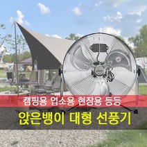 대형선풍기 앉은뱅이 선풍기 바닥팬 스텐 메탈 캠핑 20인치, 깔끔한 메탈색 20인치 선풍기